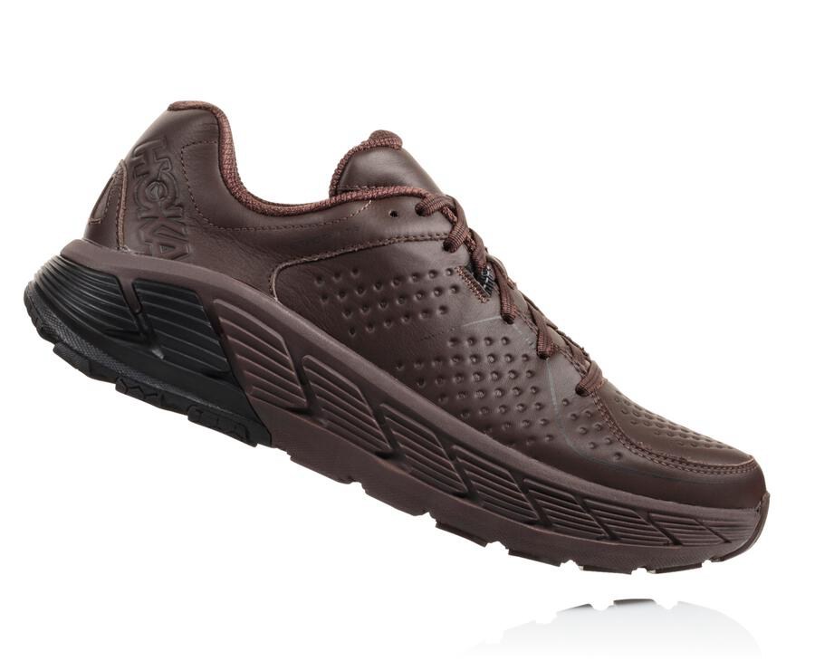 Hoka One One Hardloopschoenen Heren - Gaviota Leern - Bruin - NV1295674